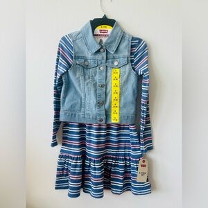 LeVI'S
2-PIECE SET
YOUTH DENIM VEST + DRESS New with tag for girls
